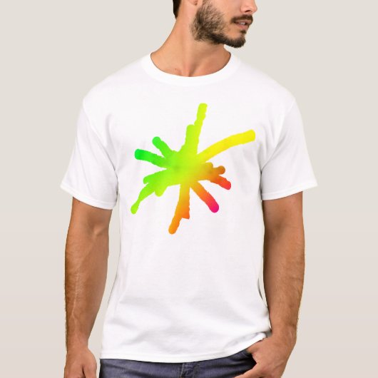 Grote Vlam - Tye Dye Effect T-shirt (Voorkant)