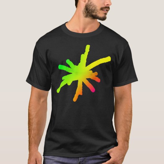 Grote Vlam - Tye Dye Effect T-shirt (Voorkant)