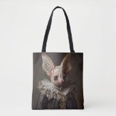 Grote Vleermuis in Barokke Kleding Tote Bag (Voorkant)
