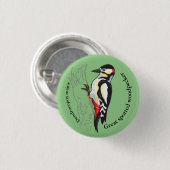 grote vlekspecht ronde button 3,2 cm (Voorkant /achterkant)