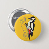 grote vlekspecht ronde button 5,7 cm (Voorkant /achterkant)
