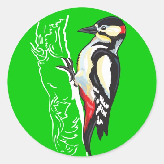 grote vlekspecht ronde sticker (Voorkant)