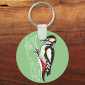 grote vlekspecht sleutelhanger (Voorkant)