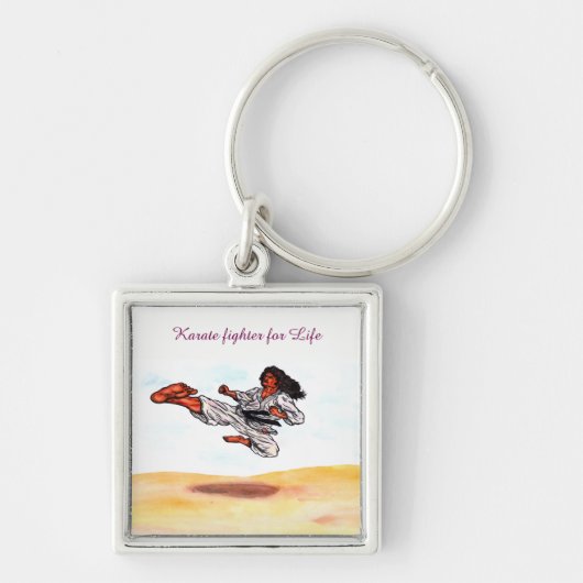 grote vliegende karaatschop sleutelhanger (Voorkant)