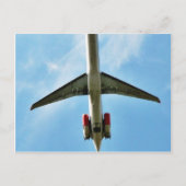 Grote vliegtuigen vertrekken briefkaart (Voorkant)