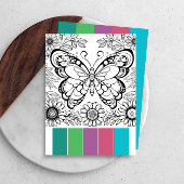 Grote vlinder kleuren Kaarten ontspanningshulpmidd