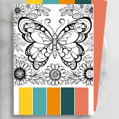 Grote Vlinder Kleurplaten Kaarten Kunsttherapie Pa