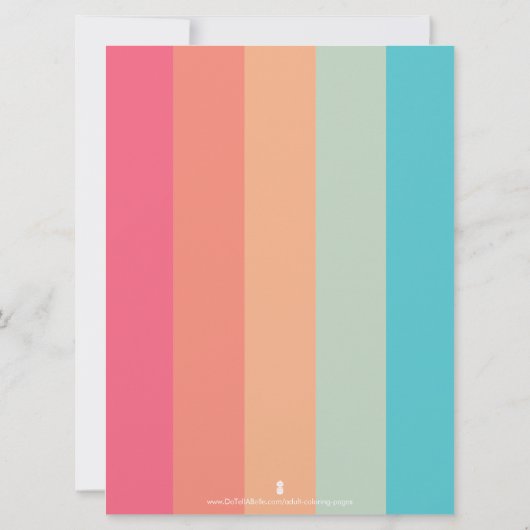 Grote Vlinder Kleurplaten Kaarten Kunsttherapie Pa (Achterkant)