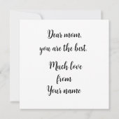 Grote vlinder met harten en Sjabloon van tekst (Achterkant)