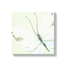 Grote Vlinder op Stippen Canvasprint