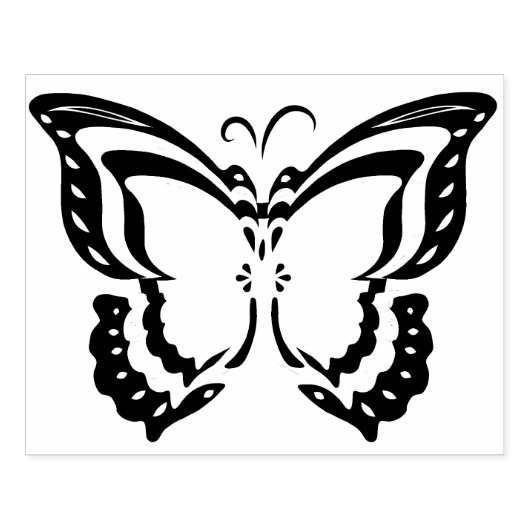 Grote vlinder Rubberstempel (Afrduk)
