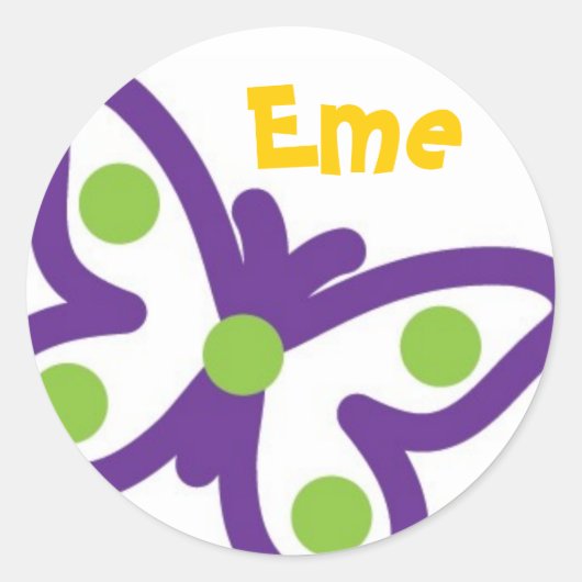 Grote vlinder Stickers (Voorkant)