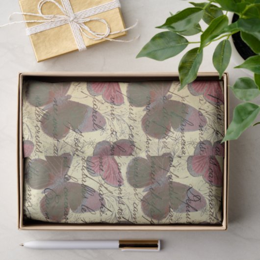 Grote vlinder tissuepapier (Geschenk)