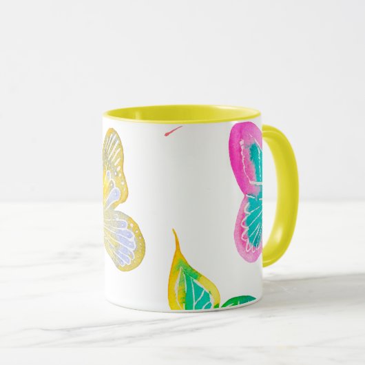 Grote vlinders mok (Voorkant rechts)