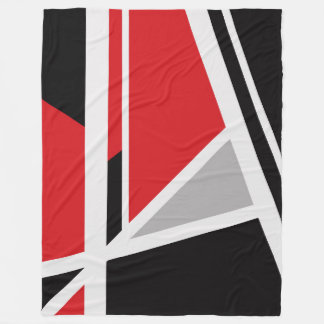 Grote vlooienbank, modern, abstract, geometrisch, fleece deken