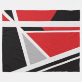 Grote vlooienbank, modern, abstract, geometrisch, fleece deken (Voorkant (Horizontaal))