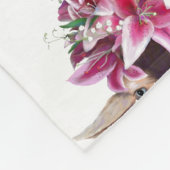 Grote vlooienlans Lily de geit. Fleece Deken (Hoek)