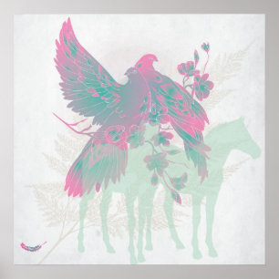 Grote "VOEL ALIVE"-pantserafdruk - Aan verkoop 60% Poster