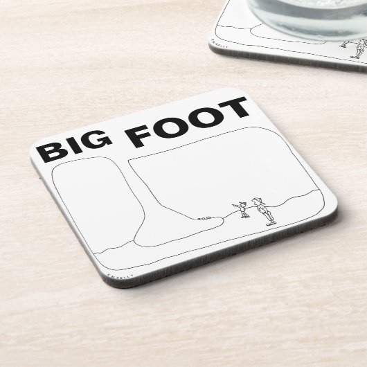 GROTE VOET - BIER ONDERZETTER (Linkerzijde)