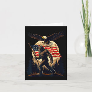 Grote voet bigfoot sasquatch Amerikaanse vlag patr Kaart
