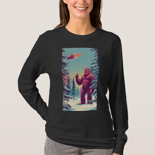 GROTE VOET EN UFO T-Shirt (Voorkant)