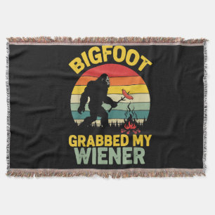 Grote Voet Greep Mijn Wiener Grappige Sasquatch Deken