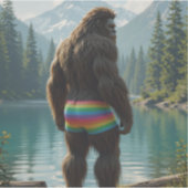 grote voet lgbtq+ sticker (Voorkant)