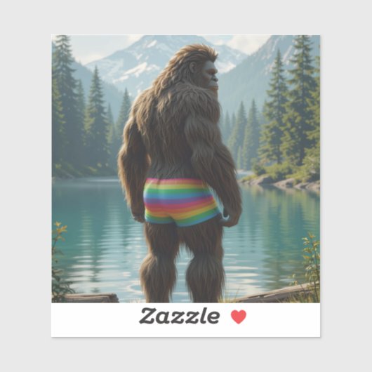 grote voet lgbtq+ sticker (Vel)