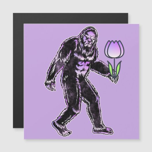 Grote voet met tulp - Grappig Pasen (Voorkant / Achterkant)