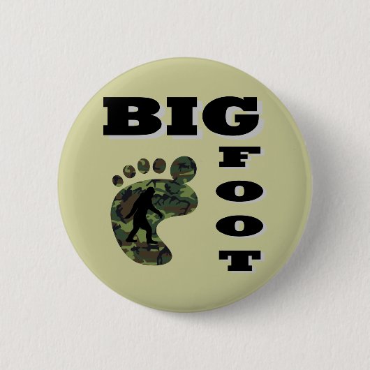 Grote voet met voet logo ronde button 5,7 cm (Voorkant)