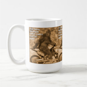 Grote Voet Motocross Sasquatch Dirt Bike Grappige Koffiemok