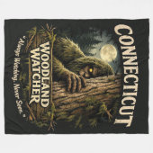 Grote Voet Sasquatch Fleece Deken (Voorkant (Horizontaal))