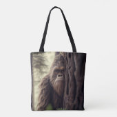 Grote voet/sasquatch tote bag (Achterkant)