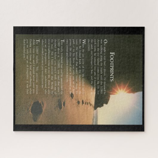 Grote voetafdrukken Puzzle Legpuzzel (Horizontaal)