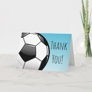 Grote Voetbal Custom Dank u Bedankkaart