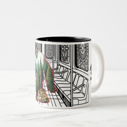 Grote voetgroeven Mok (Voorkant rechts)