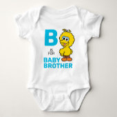 Grote Vogel | B staat voor Broertje Romper (Voorkant)