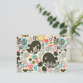 Grote vogel briefkaart (Staand voorkant)