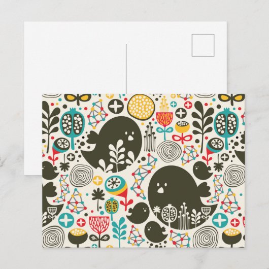 Grote vogel briefkaart (Voorkant / Achterkant)