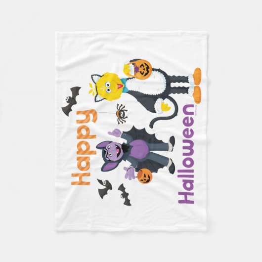 Grote vogel en graaf | Fijne Halloween Fleece Deken (Voorkant)