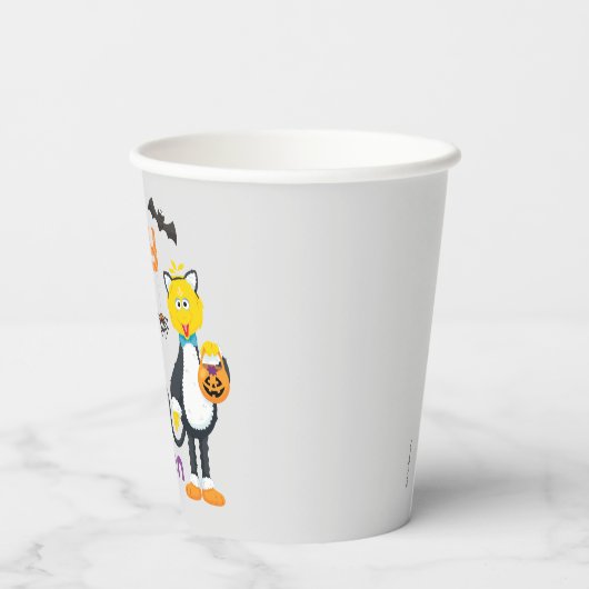 Grote vogel en graaf | Fijne Halloween Papieren Bekers (Achterkant)