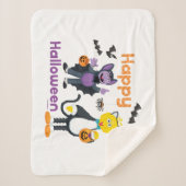 Grote vogel en graaf | Fijne Halloween Sherpa Deken (Voorkant)