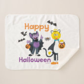 Grote vogel en graaf | Fijne Halloween Sherpa Deken (Voorkant (horizontaal))