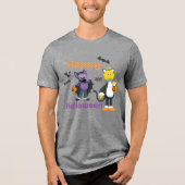 Grote vogel en graaf | Fijne Halloween Tri-Blend Shirt (Voorkant)