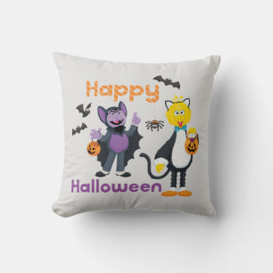 Grote Vogel en Graaf Gelukkig Halloween Kussen