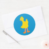Grote Vogel Grafiek Ronde Sticker (Envelop)