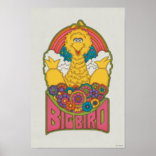 Grote Vogel Psychedelisch Poster