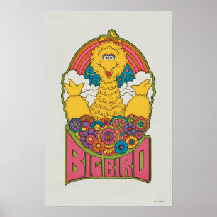 Grote Vogel   Psychedelisch Poster