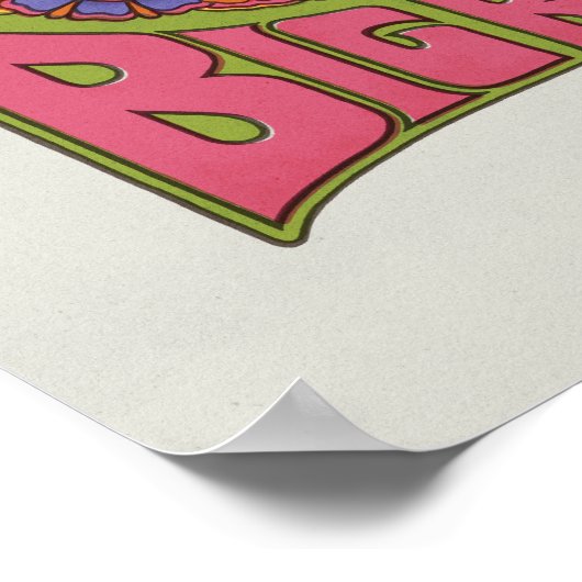 Grote Vogel | Psychedelisch Poster (Hoek)