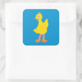 Grote Vogels Grafiek Vierkante Sticker (Tas)